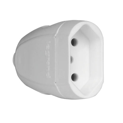 Plug Fêmea 2 Polos e Terra 10A Branco 615935 Pial