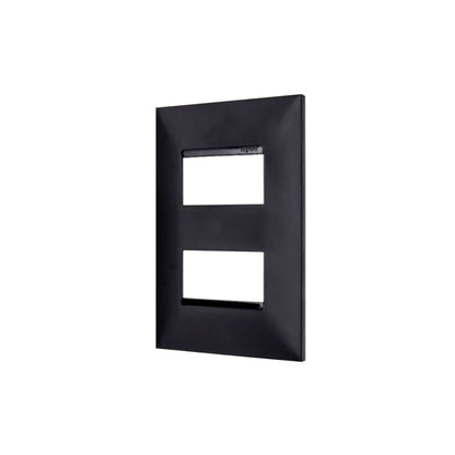 Placa 2x4 2 Postos Separados Plus Preta GL
