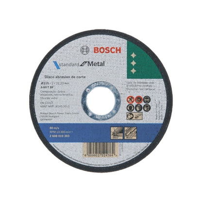 Disco Corte Metal Bosch 115mm Reto Standard