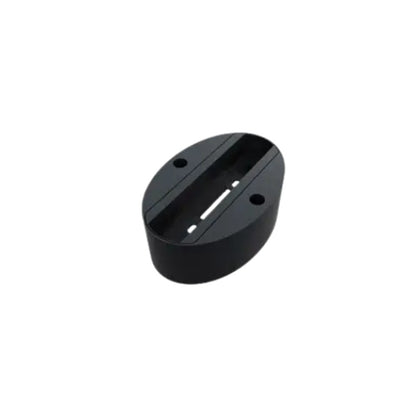 BASE SOBREPOR OVAL PARA SPOT TRILHO LUMINATTI LM949 PRETO
