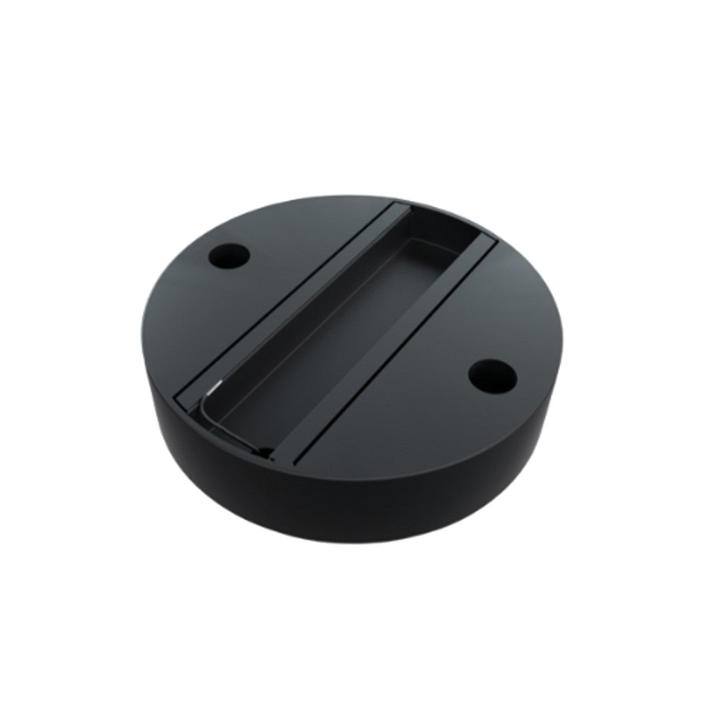 LUMINATTI LM951 Base Sobrepor Redonda Spot Trilho Preto