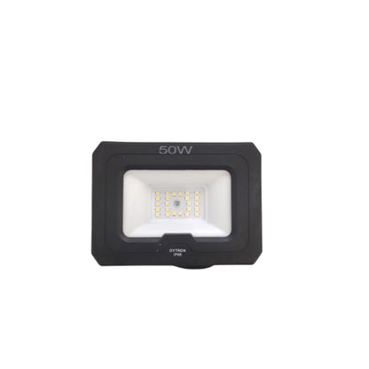 Projetor LED Slim 50W 6500K Preto TRIANGULO 10x13x2.8cm