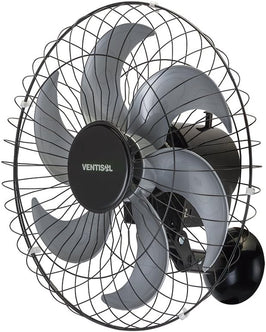 VENTILADOR DE PAREDE VENTISOL STEEL 50CM OSCILANTE BIVOLT PRETO
