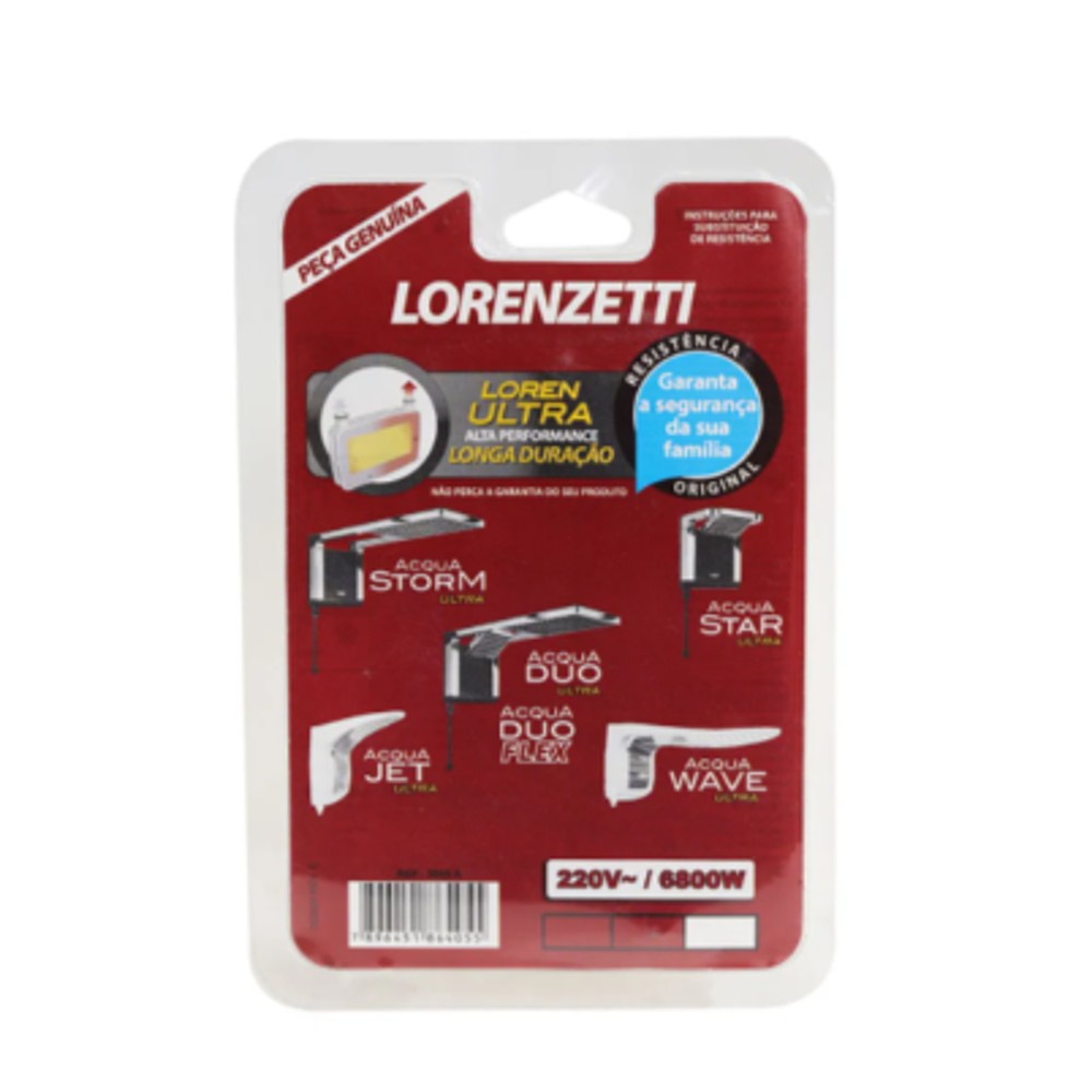 RESISTÊNCIA ACQUA ULTRA 220V 6800W LORENZETTI