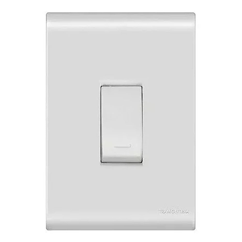 Interruptor Simples 10A Branco com Placa Liz Tramontina