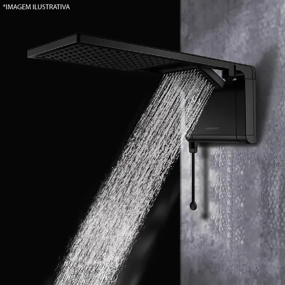 CHUVEIRO ACQUA DUO MATTE BLACK 220V 7800W LORENZETTI