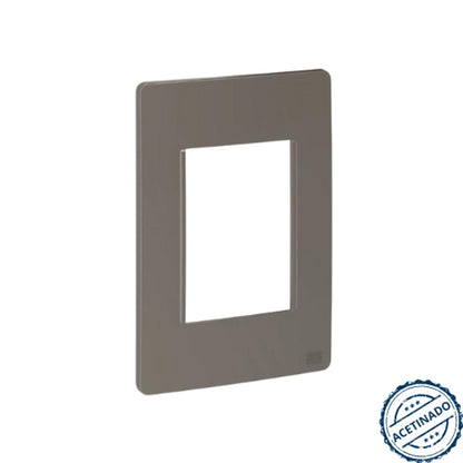 PLACA 2X4 3 POSTOS ARGIILA AC ESATTA WEG