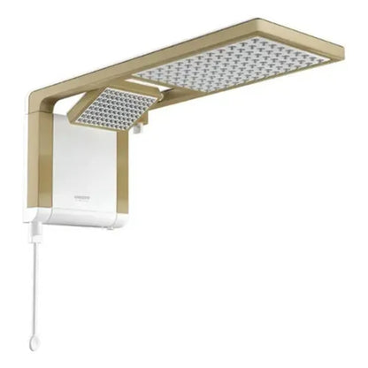 CHUVEIRO ACQUA DUO BRANCO/MATTE GOLD 127V 5500W LORENZETTI