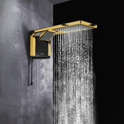 CHUVEIRO ACQUA DUO PRETO/MATTE GOLD 220V 7800W LORENZETTI