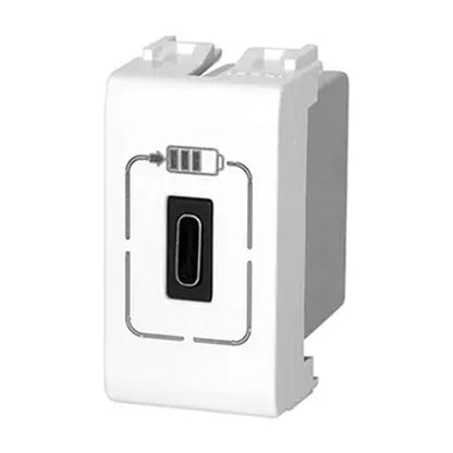 Tomada Módulo USB-C 1500mA Branco Thesi M4286C1 Gelo