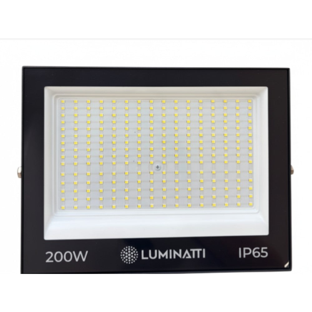 PROJETOR LED 200W 6500K PRETO IP65 12000 LM