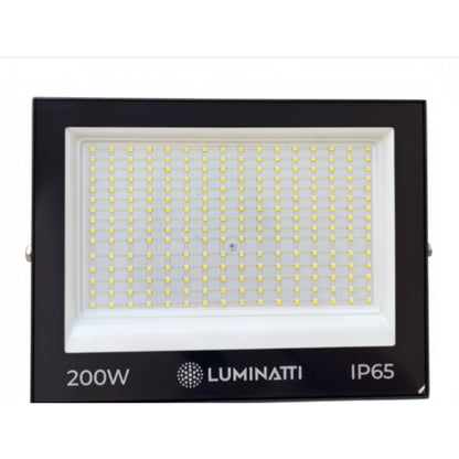 PROJETOR LED 200W 6500K PRETO IP65 12000 LM