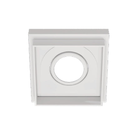 SPOT EMBUTIR QUADRADO NO FRAME 1XAR70 BRANCO RECUADO LUMINATTI LM2720