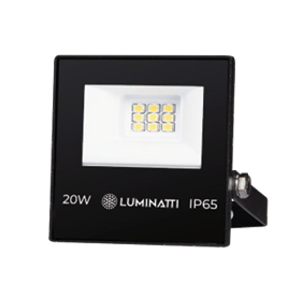 PROJETOR LED 20W 6000K PRETO IP65 LUMINATTI DAL