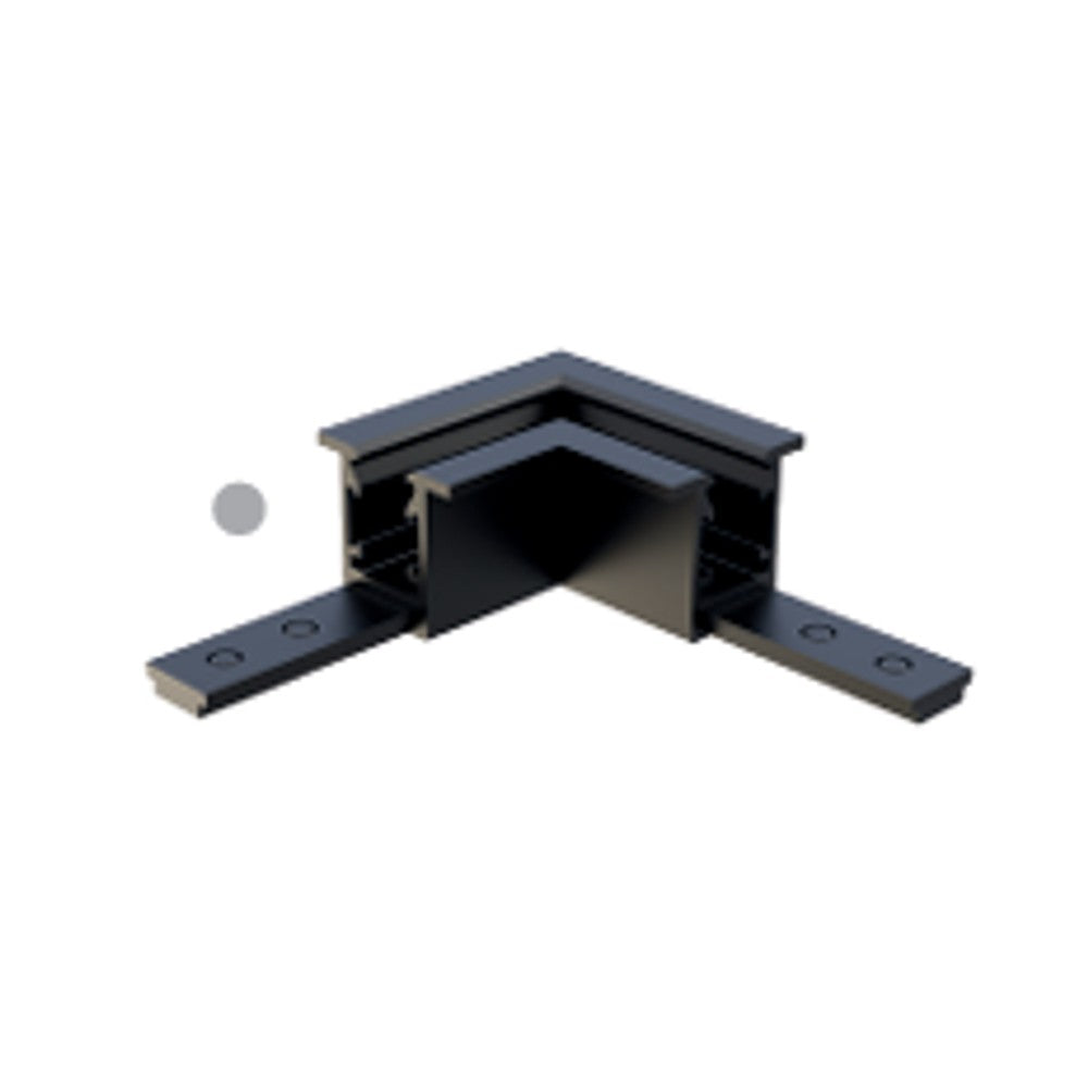 CONECTOR TRILHO EMBUTIR MAG. PAREDE/PAREDE 24V PRETO LM