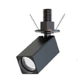 SPOT EMBUTIR QUADRADO 1W 3000K 24V IRC90 PRETO LUMINATTI