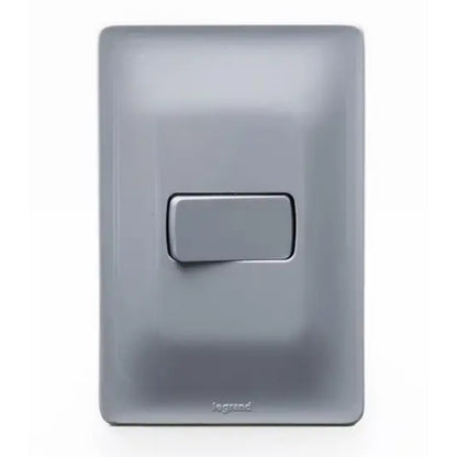 Interruptor Intermediário 10A com Placa 680119 CINZA Zeffia Legrand