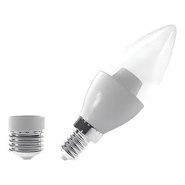 LAMPADA LED VELA TRANSPARENTE 6W 2700K BIVOLT E14/E27 LUMINATTI