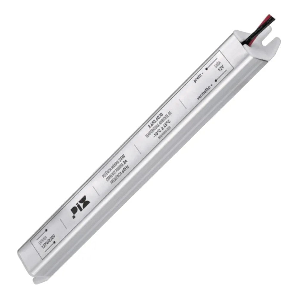 DRIVER LED 100W 8,3A 12V IP20 METAL PIX ILUMINAÇÃO