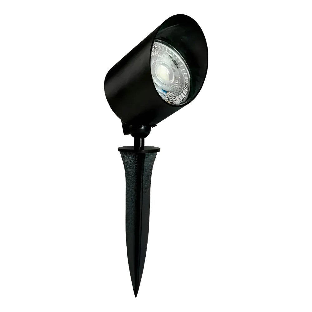 Espeto LED Luminatti 7W 3000K Preto IP65 LM443 Jardim