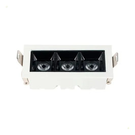 SPOT LUMINATTI EMBUTIR 3X2W 3000K BRANCO/PRETO