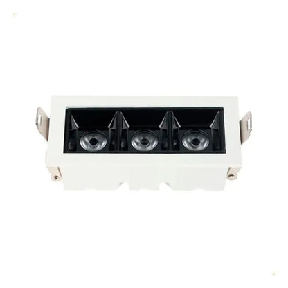 SPOT LUMINATTI EMBUTIR 3X2W 3000K BRANCO/PRETO