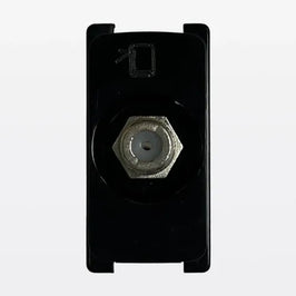 Tomada para Antena de TV com Placa Zeffia Preto