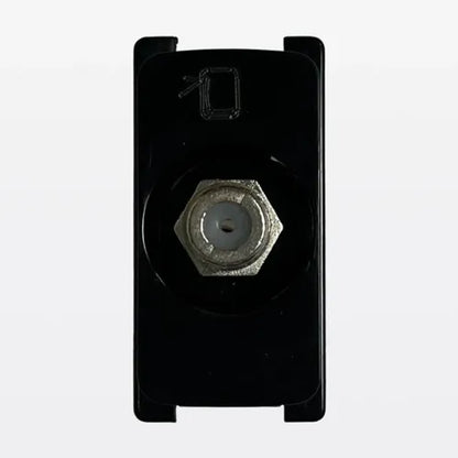 Tomada para Antena de TV com Placa Zeffia Preto