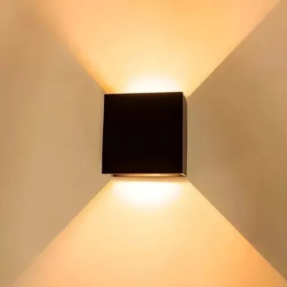 Arandela LED PIX SLIN 3W 3000K Preto Facho Duplo