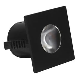 SPOT LUMINATTI LM620 MINI EMBUTIDO QUADRADO 1W 2700K PRETO