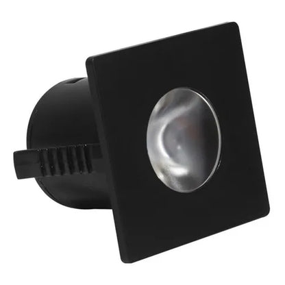 SPOT LUMINATTI LM620 MINI EMBUTIDO QUADRADO 1W 2700K PRETO