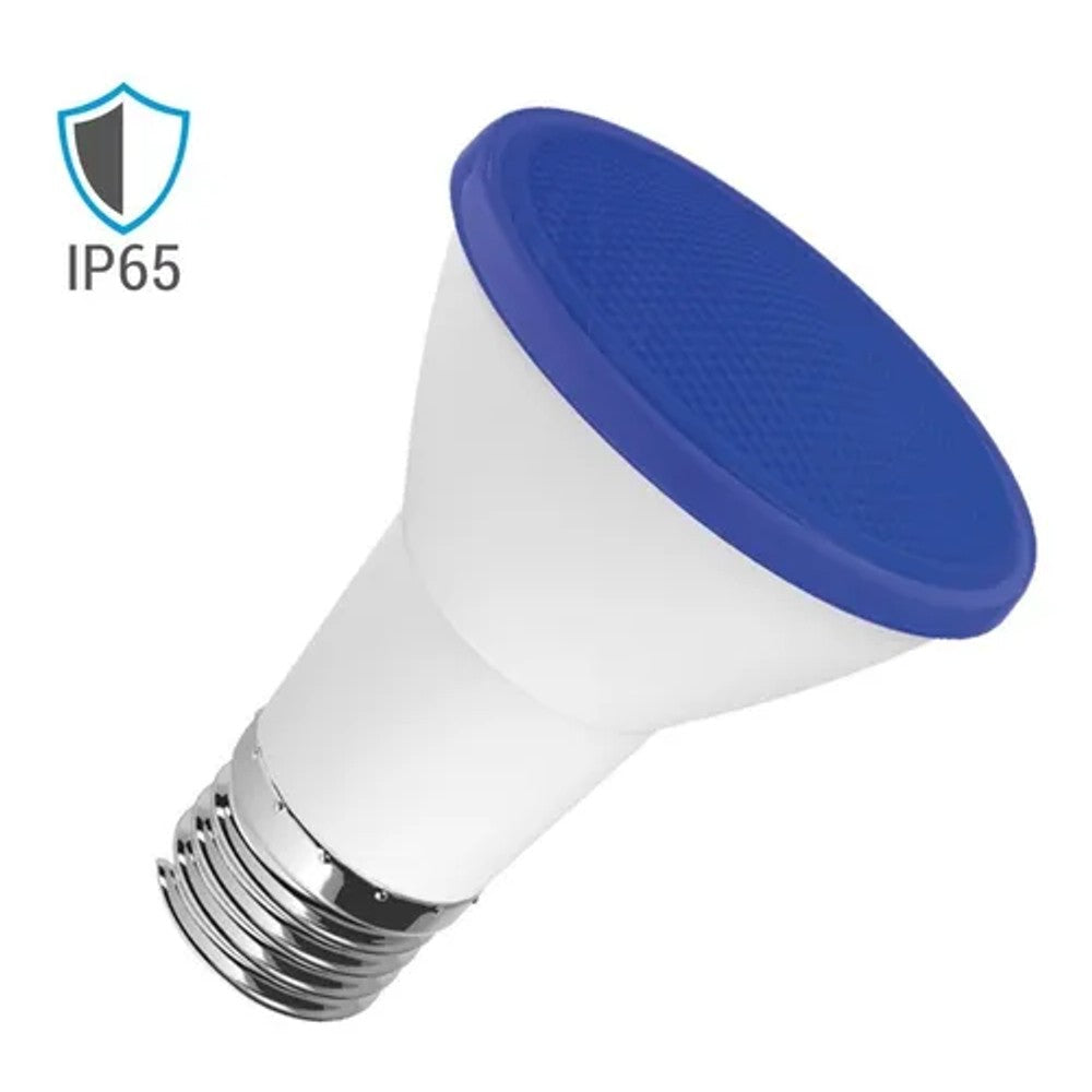 LAMPADA LED PAR20 6W AZUL IP65 LUMINATTI E27 127-220V