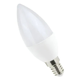 LAMPADA DE VELA LEITOSA 4,5W 6000K E14 LUMINATTI BIVOLT