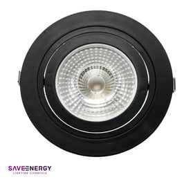 Spot de Embutir Redondo ABS 1x PAR30 Preto Fosco Save Energy