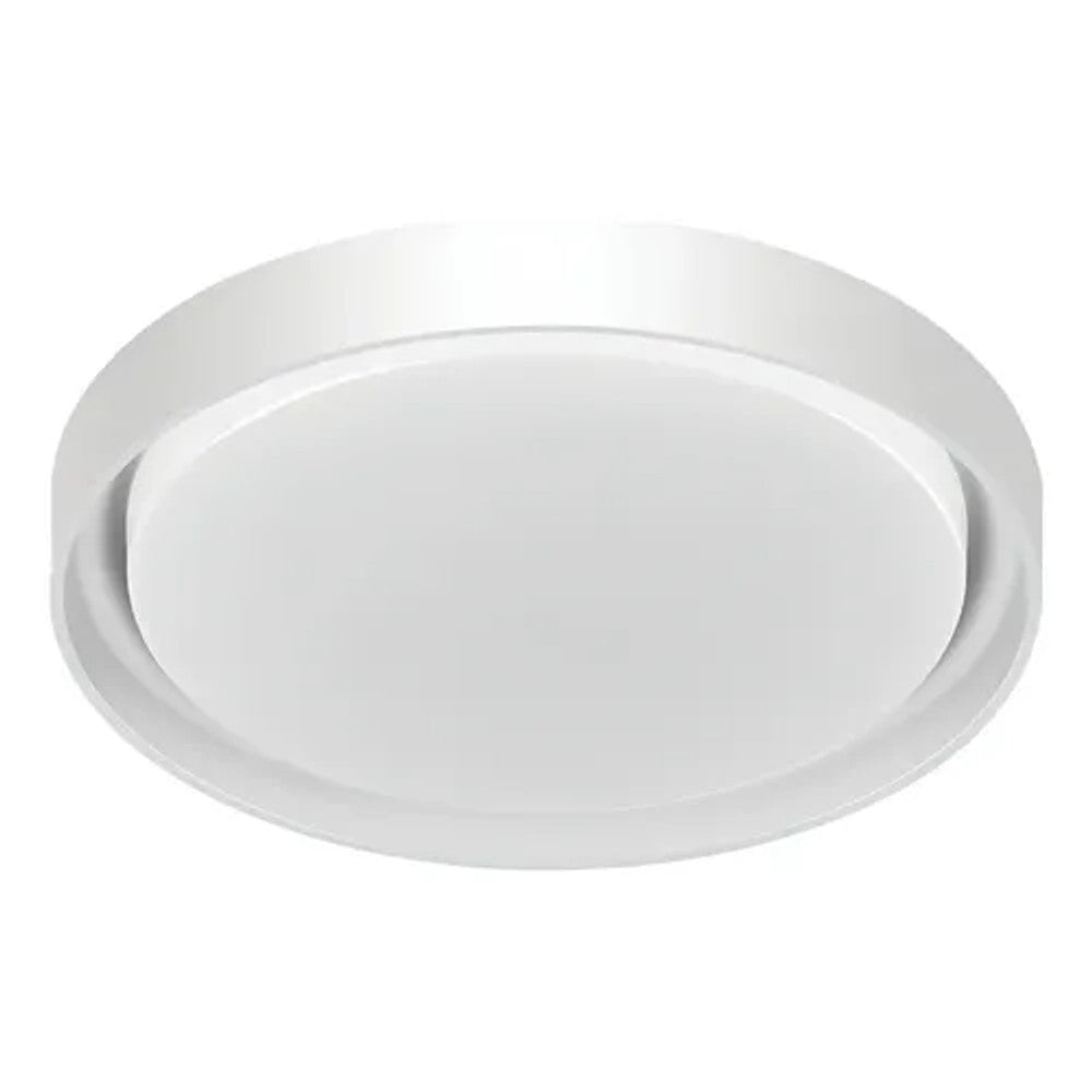 Plafon LED Hevvy Redondo 30W 3 Temperaturas 41cm Siena Branco