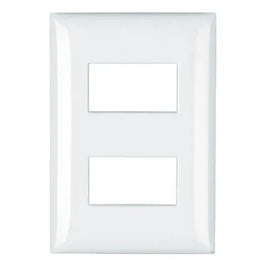 Placa 2x4 com 2 Postos Branca Thesi M5P2