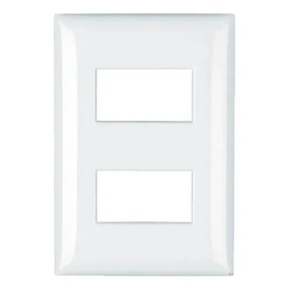 Placa 2x4 com 2 Postos Branca Thesi M5P2