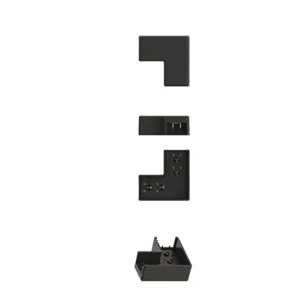 CONECTOR L MINIMAL TRACK PIX ILUMINAÇÃO PRETO