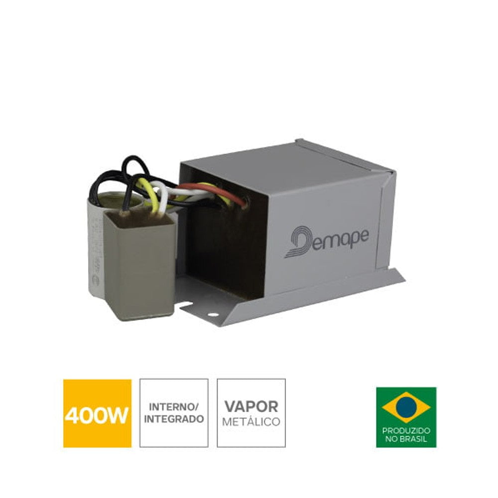 Reator Vapor Metálico 400W Alto Fator de Potência Interno QS