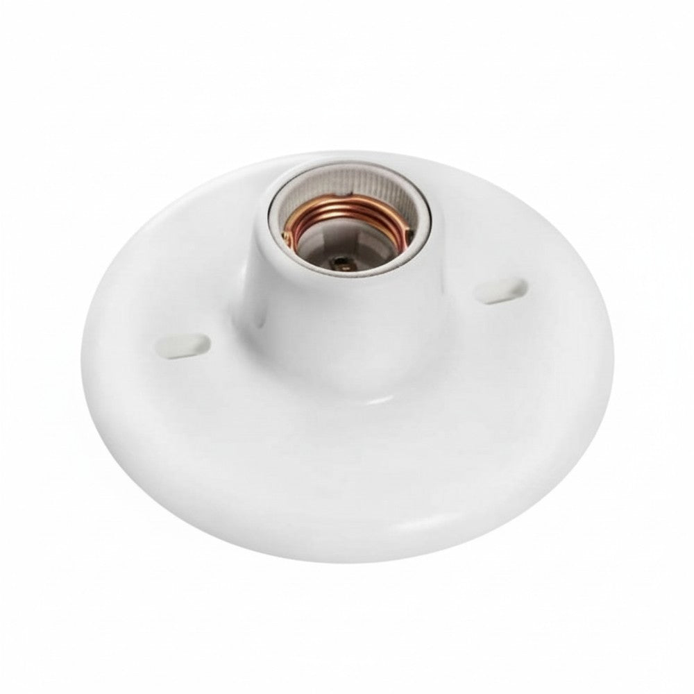 Plafon Teto OPL Porcelana Branco E27 14cm