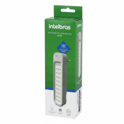 Luminária Emergência Intelbras 150LM LED Autônoma Bivolt Parede
