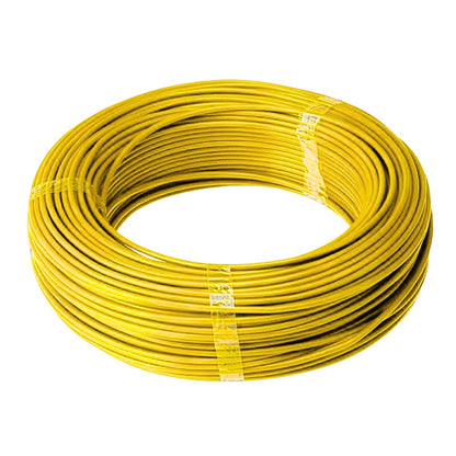 Cabo Flexível Atox 750V 4,0mm Amarelo Com 100 Metros
