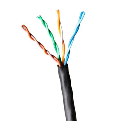 Cabo UTP CAT5E 24X4P CM Preto Interno Externo 305 Metros MPT