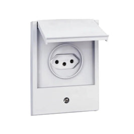 Tomada 2 Polos e Terra 20A 064219 Aquatic Branco