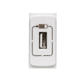 Tomada Módulo Carregador USB 1500mA Branco Zeffia 680163