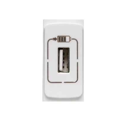 Tomada Módulo Carregador USB 1500mA Branco Zeffia 680163