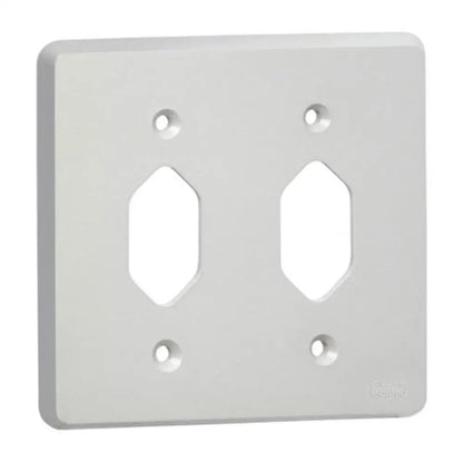 Placa 4x4 Para 2 Tomadas Separadas Silentoque Cinza