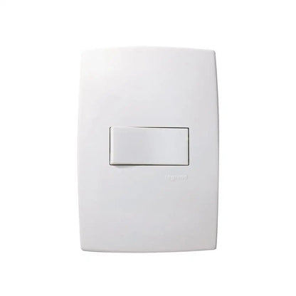 Interruptor Simples Horizontal 10 Amperes com Placa Linha Plus Branco