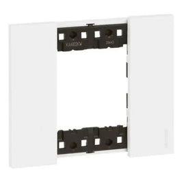 Placa 2x4 para 2 Módulos Living Now Branco KA4802KW