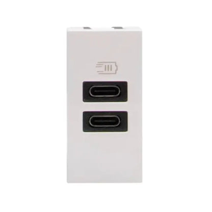 Tomada Módulo USB Tipo C JW4191CC Branco Matix Go Legrand